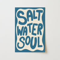 Décoration murale « Âme d'eau salée » - Impression côtière audacieuse