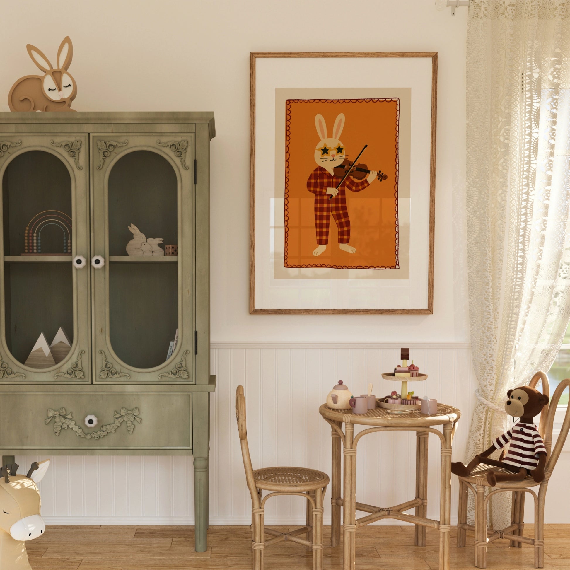 Impression pour chambre d'enfant : chiot et chaton – Décoration murale animalière mignonne pour enfants