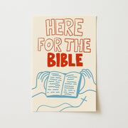 Here for the Bible – Christian Wall Art