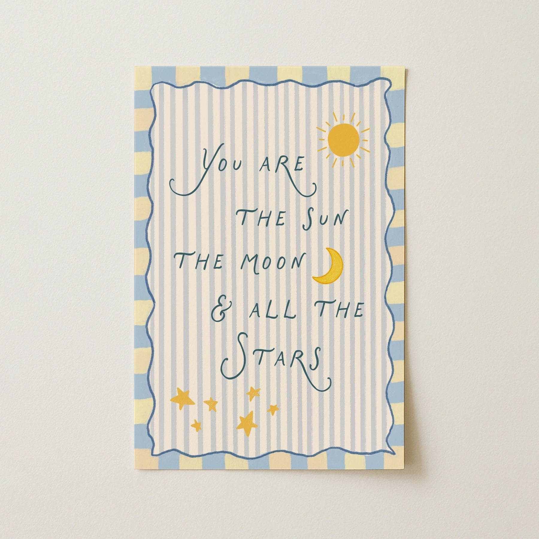 Stampa con citazione celestiale