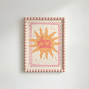 Trendy Summer Sun – Arte de pared costero