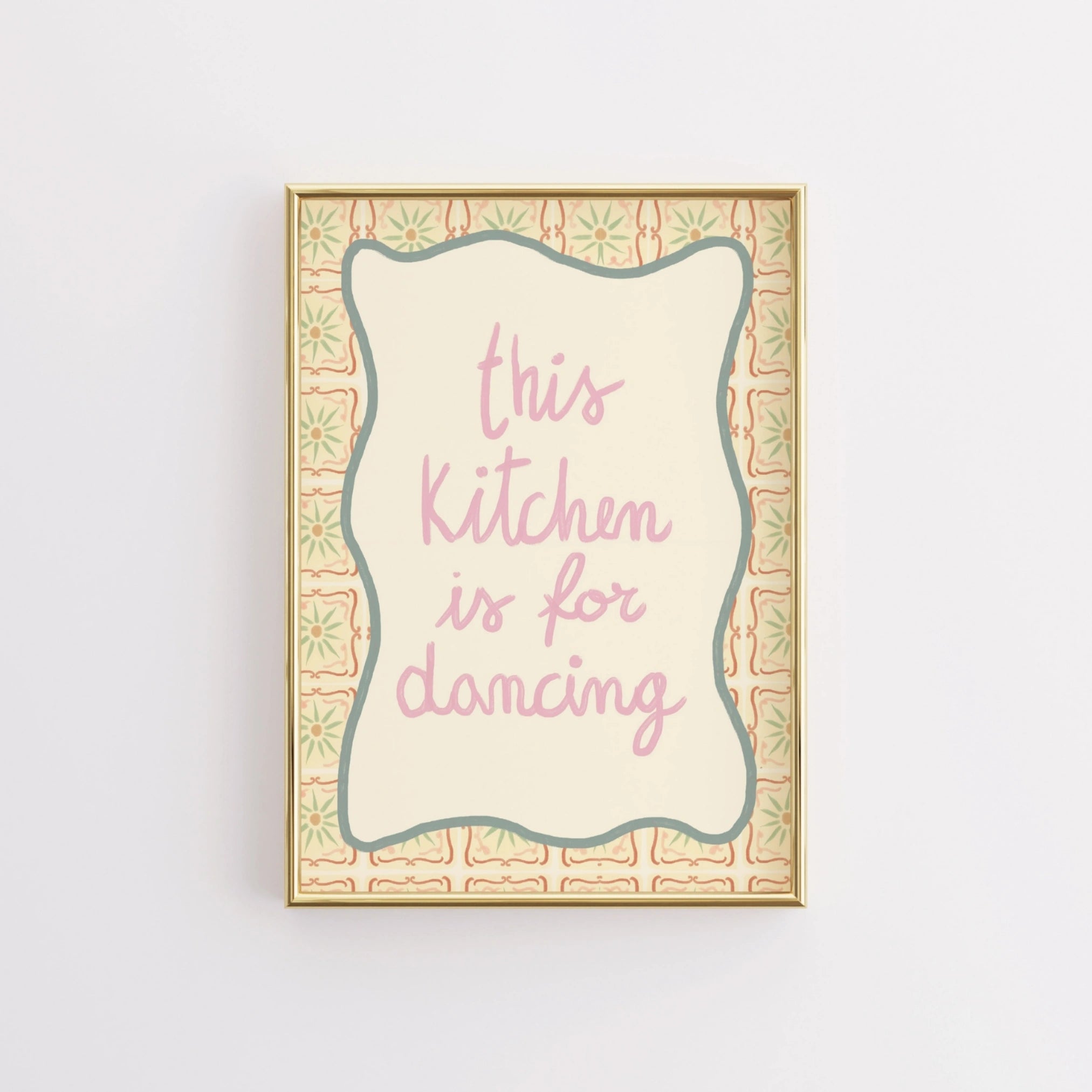 Decorazione murale per la tavola da pranzo italiana – Stampa di pasta, vino e cucina