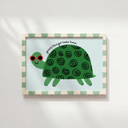 Turtle with Red Sunglasses – Nursery & kids wall art