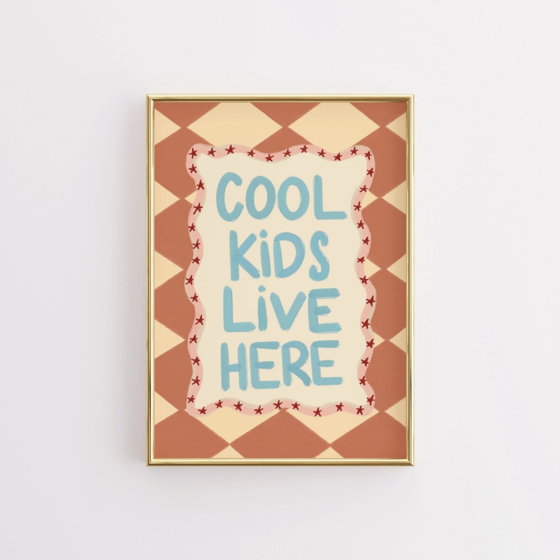 Colorful Nursery Typography Poster, Colorful Kids Decor