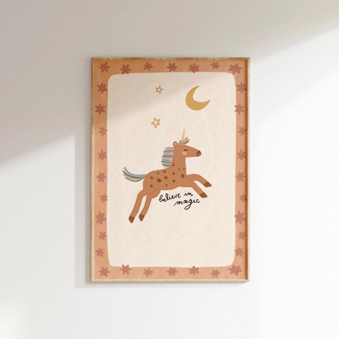 Unicorn Nursery Wall Art, Whimsical Kids Decor