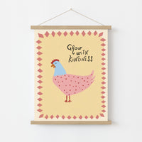 Grow With Kindness Nursery Print