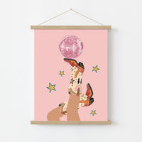 Disco Cowgirl Boots Wall Art