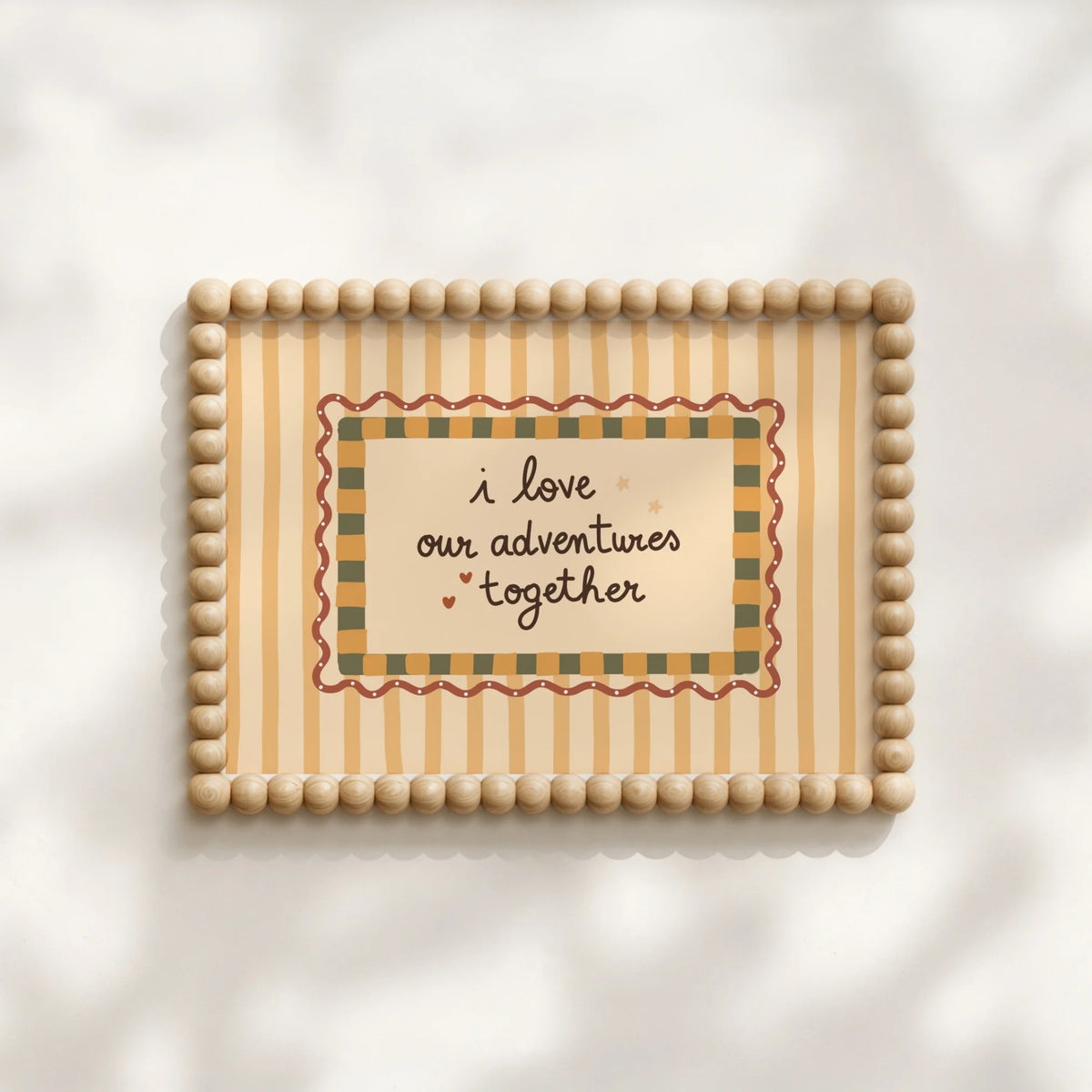 I Love Our Adventures Together – Poster per bambini