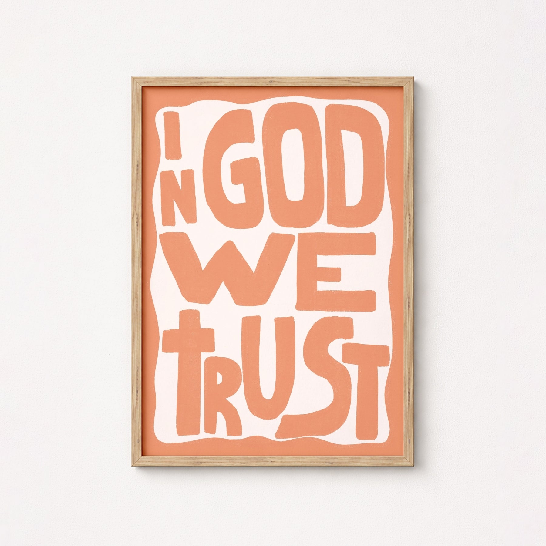 In God We Trust Wall Art – Typography Print