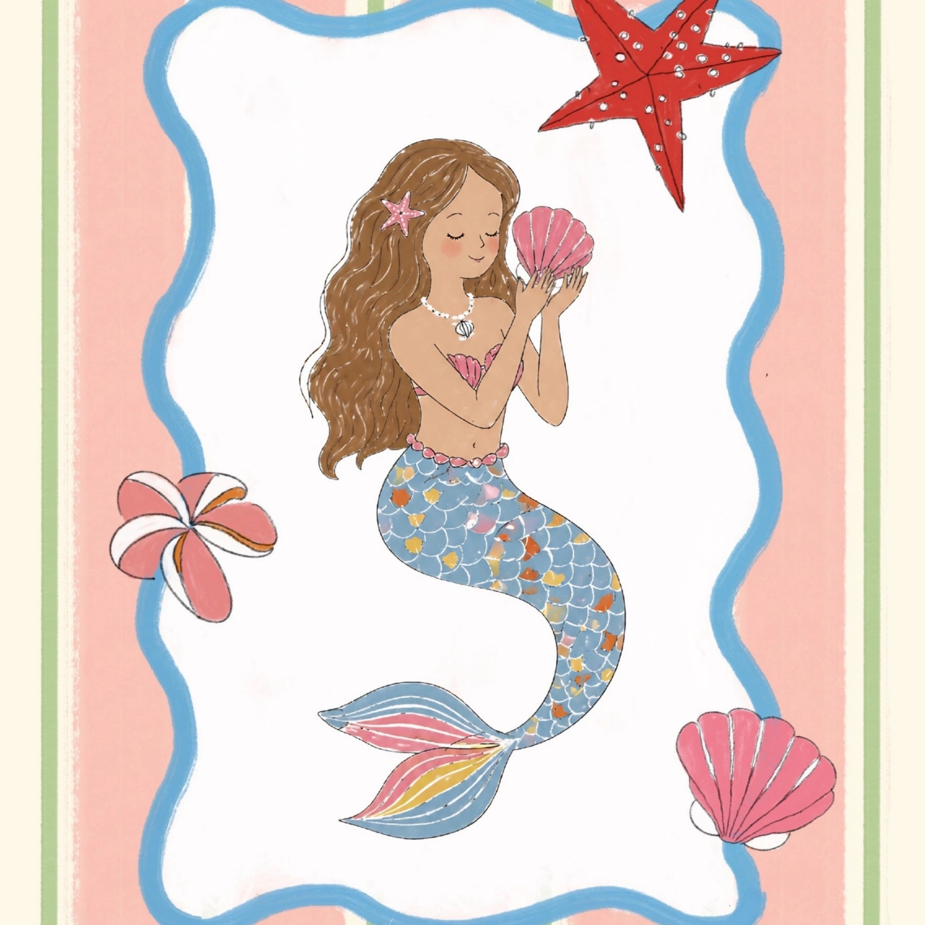 Mermaid Coastal Wall Art