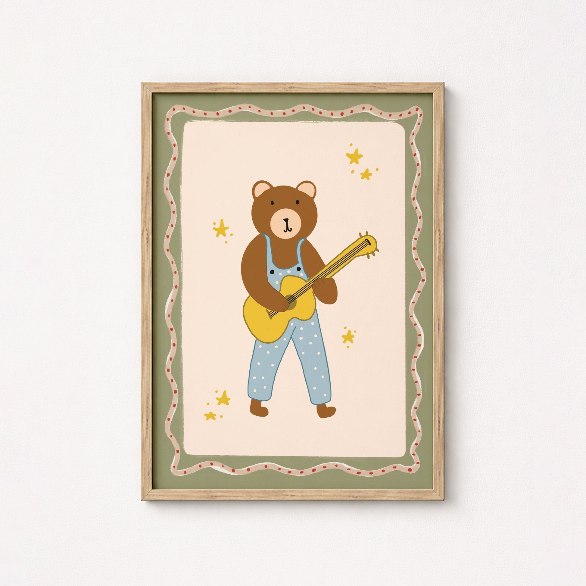 Cute Animal Music Wall Art