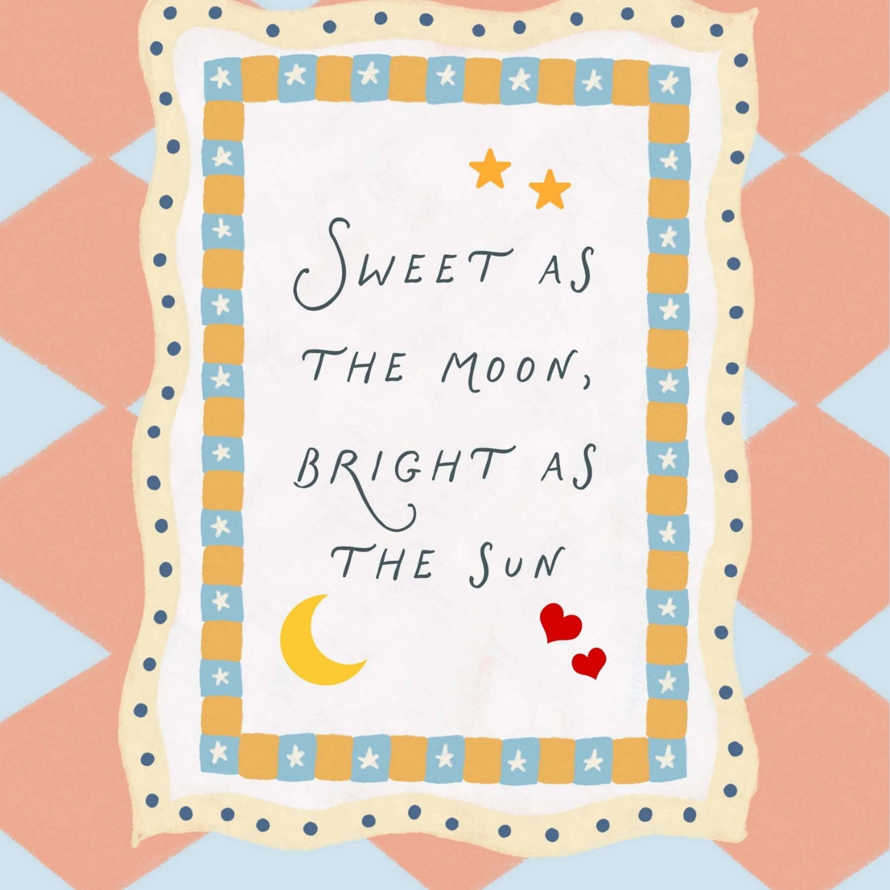 Dolce come la luna e luminoso come il sole