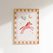 Pink Fantasy Animal Decor – Wandkunst für Baby- und Kinderzimmer