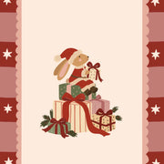 Weihnachtshase mit Geschenken – Weihnachtsposter