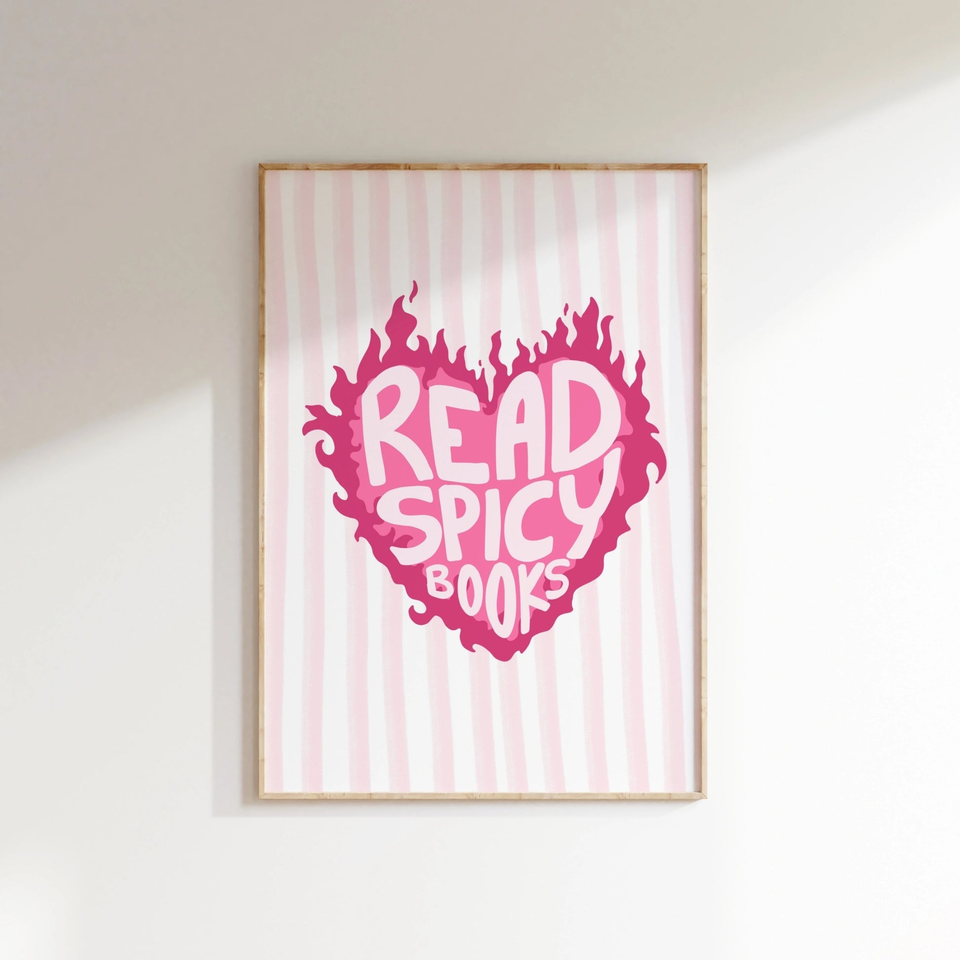 Lire des livres épicés - Pink Bookish Print
