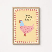 Grow With Kindness Nursery Print