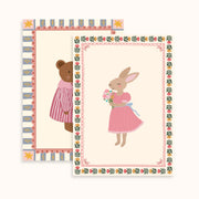 Vintage Bear and Bunny – Nursery & Kids Wall Art Set of 2