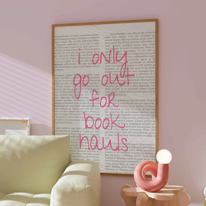 Book Hauls – Pink Bookish Print
