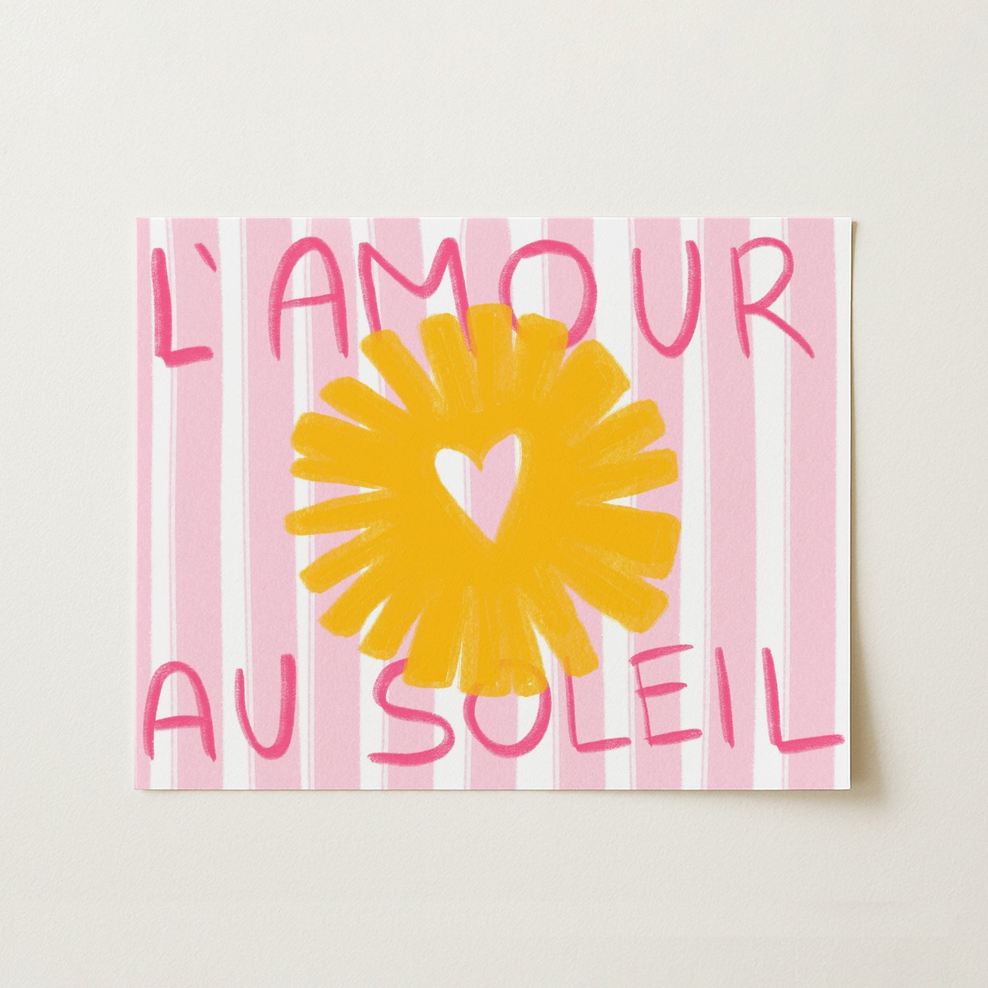 L’Amour au Soleil – French Summer Wall Art