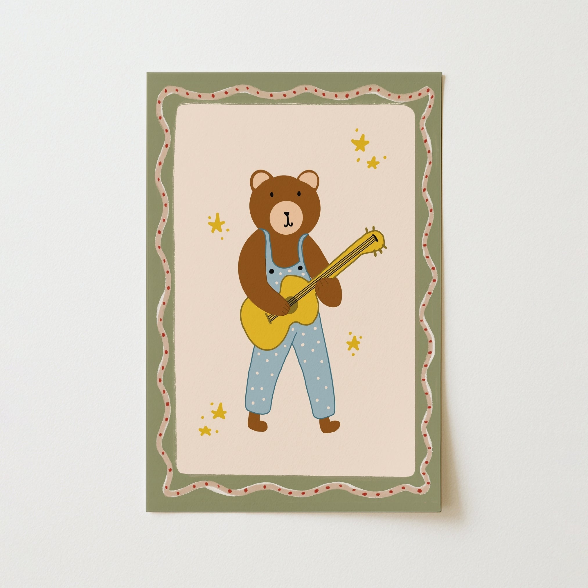 Cute Animal Music Wall Art