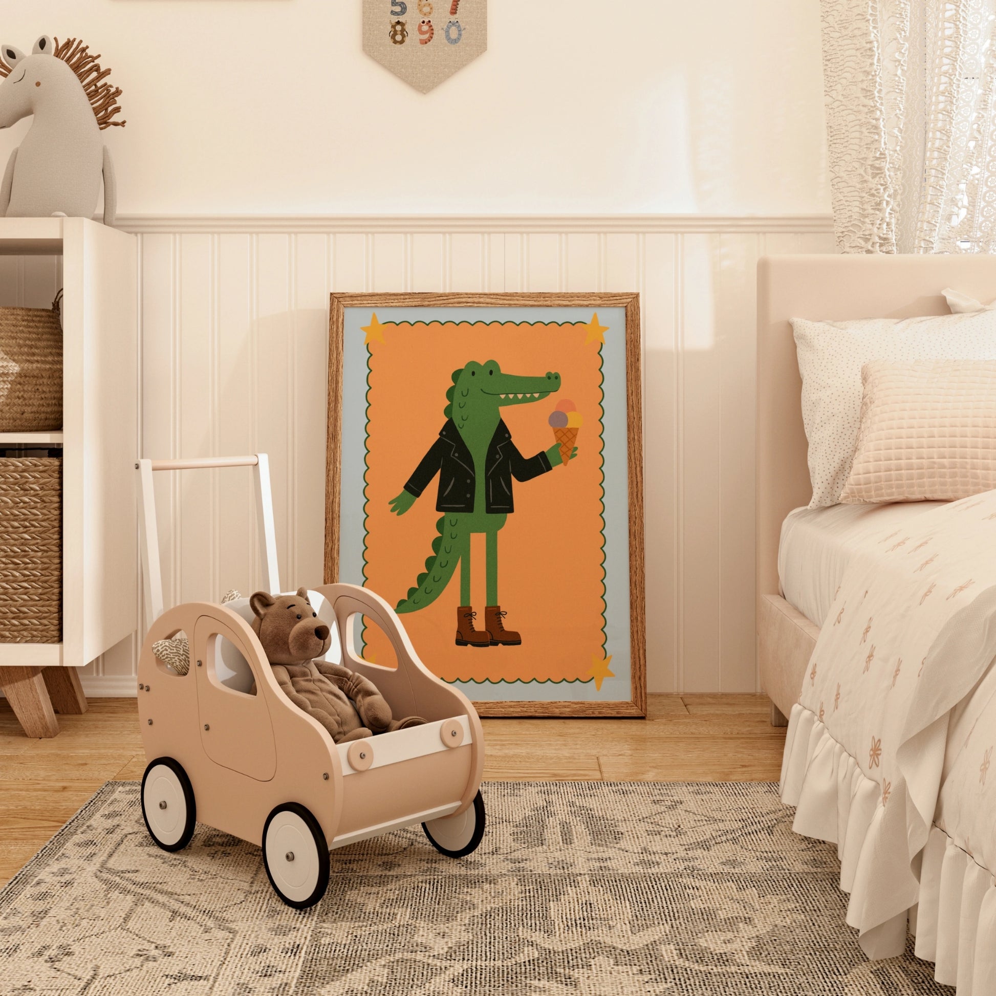 Cool Crocodile Nursery Print