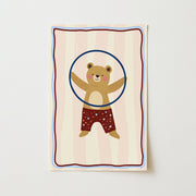 Hula Hoop Bear – Nursery & kids wall art