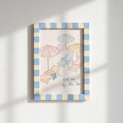 Retro Beach House Artwork – Coastal Wall Art