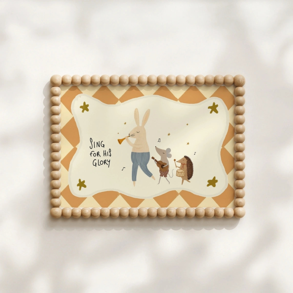 Musical Animals Print, Christian Nursery Decor