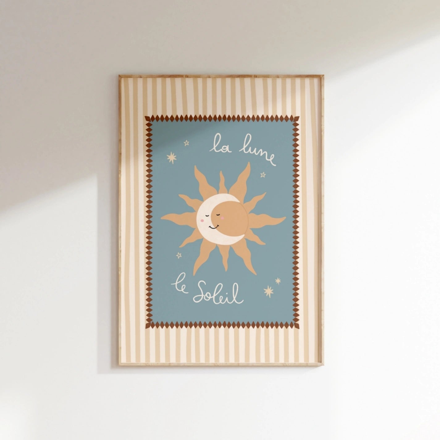 Neutral Celestial Nursery Decor, Whimsical Kids Decor