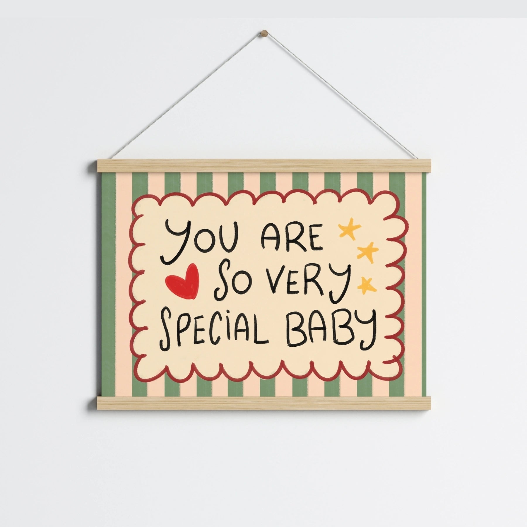 You Are So Very Special Baby Wall Art, Colorful Kids Decor