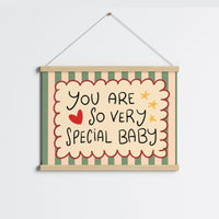 You Are So Very Special Baby Wall Art, Colorful Kids Decor