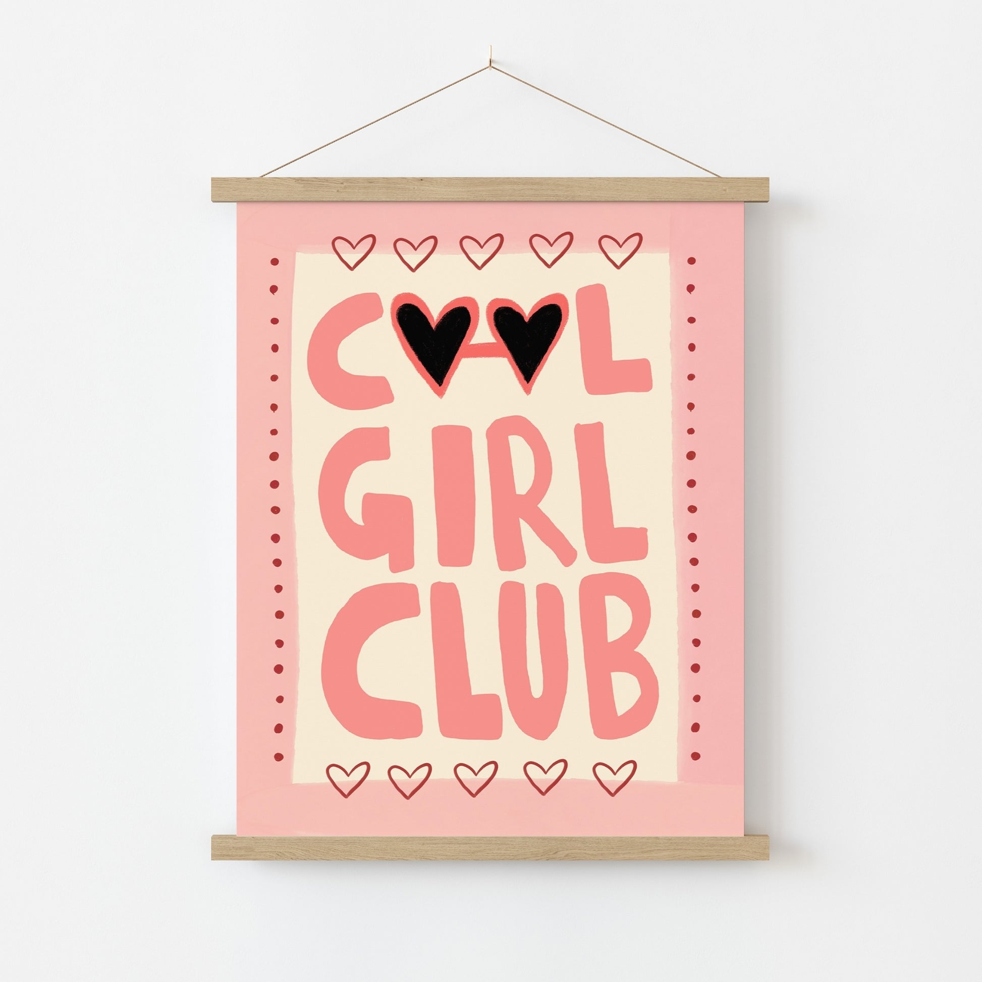 Stampa per la cameretta dei bambini Cool Girl Club