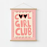 Stampa per la cameretta dei bambini Cool Girl Club