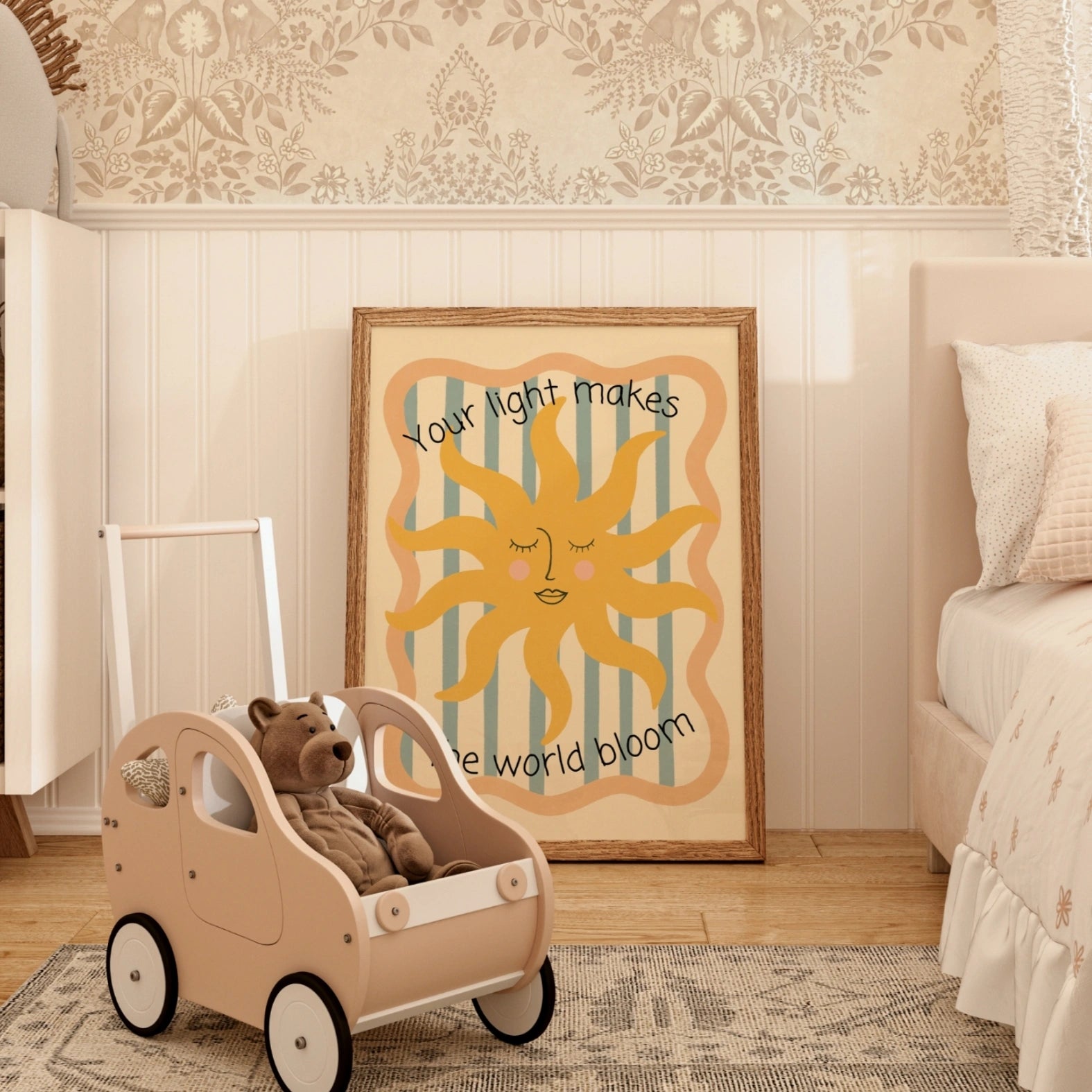 Warm Yellow Baby Room Decor