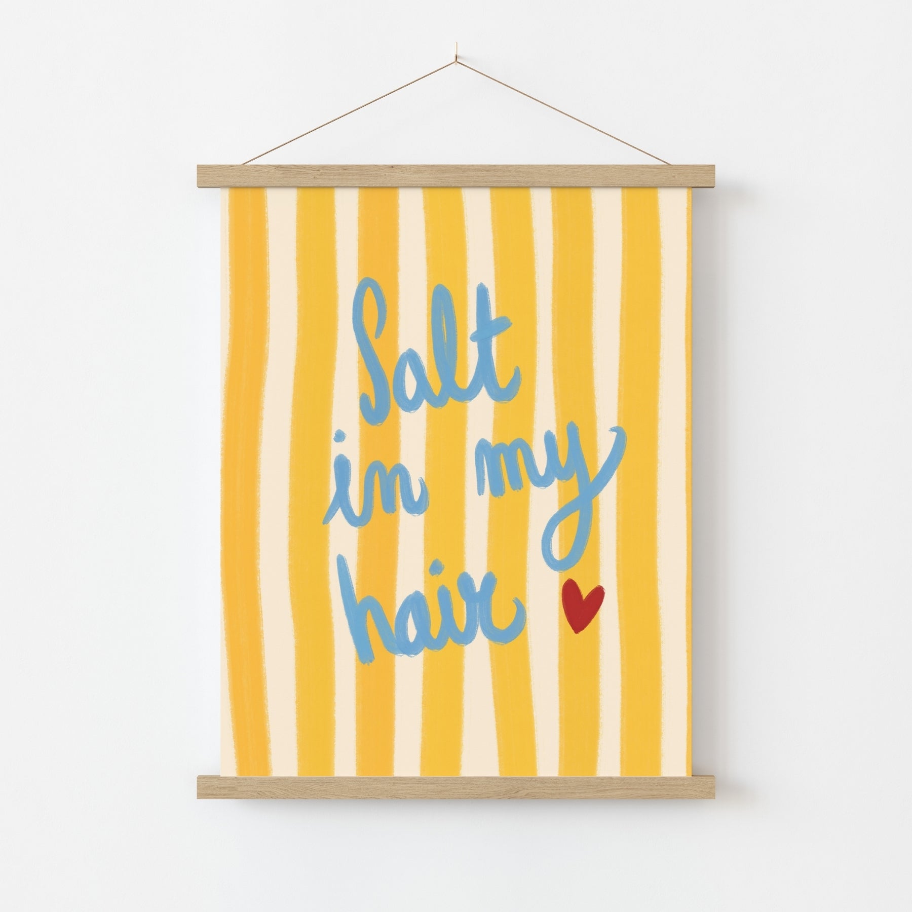 Salt In My Hair Wall Art, Coastal Wall Decor