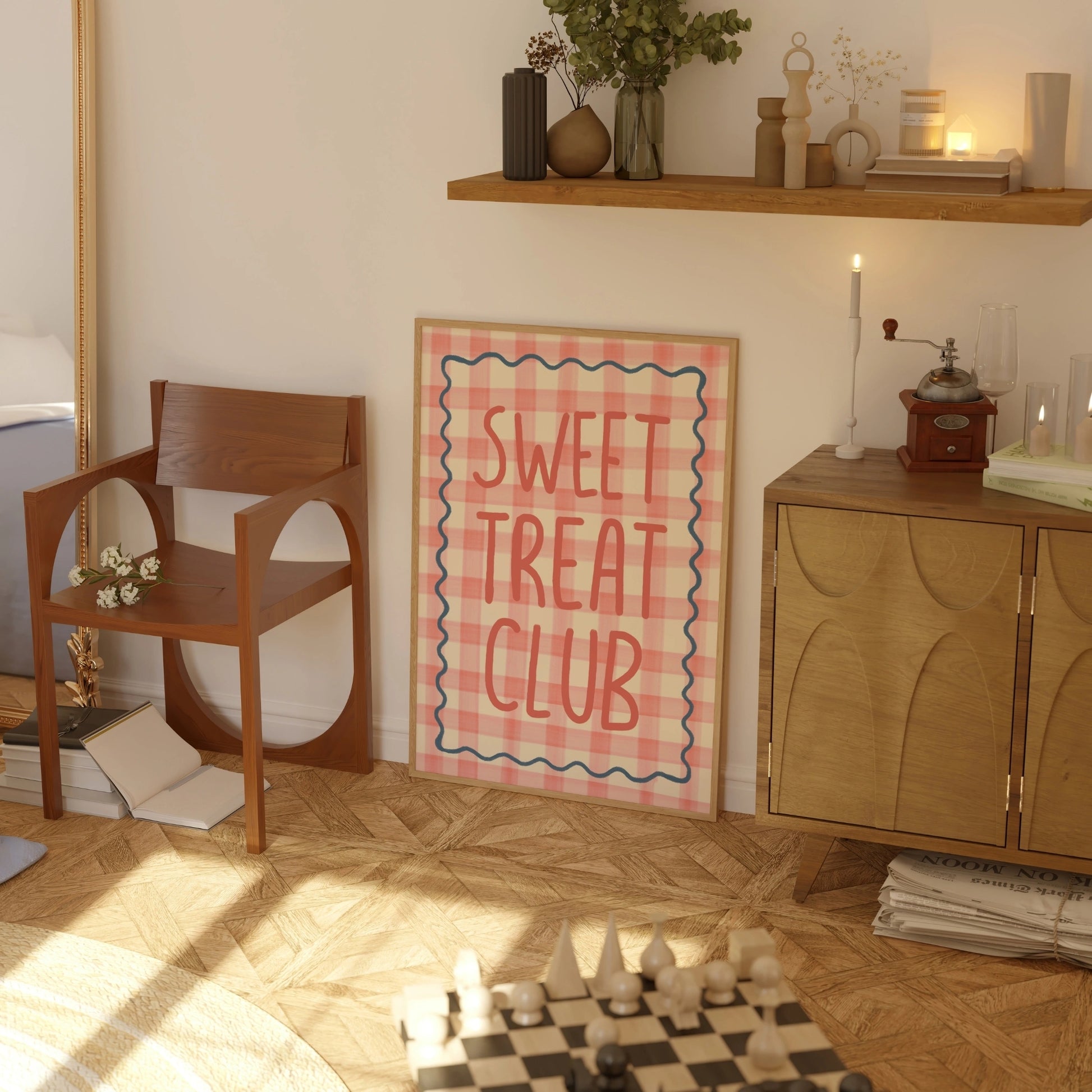 Decorazione murale per la tavola da pranzo italiana – Stampa di pasta, vino e cucina