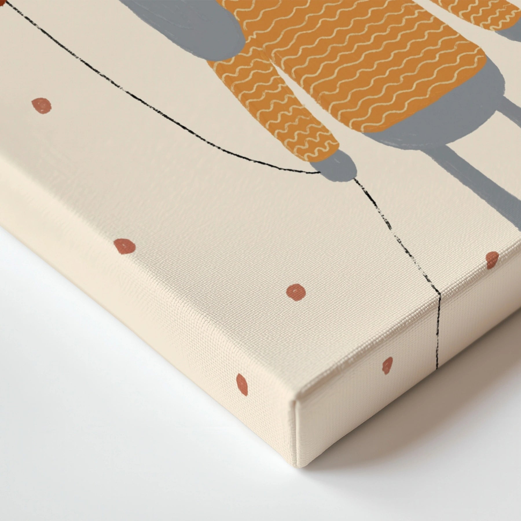 Bunny with Heart Balloon Nursery Canvas Print