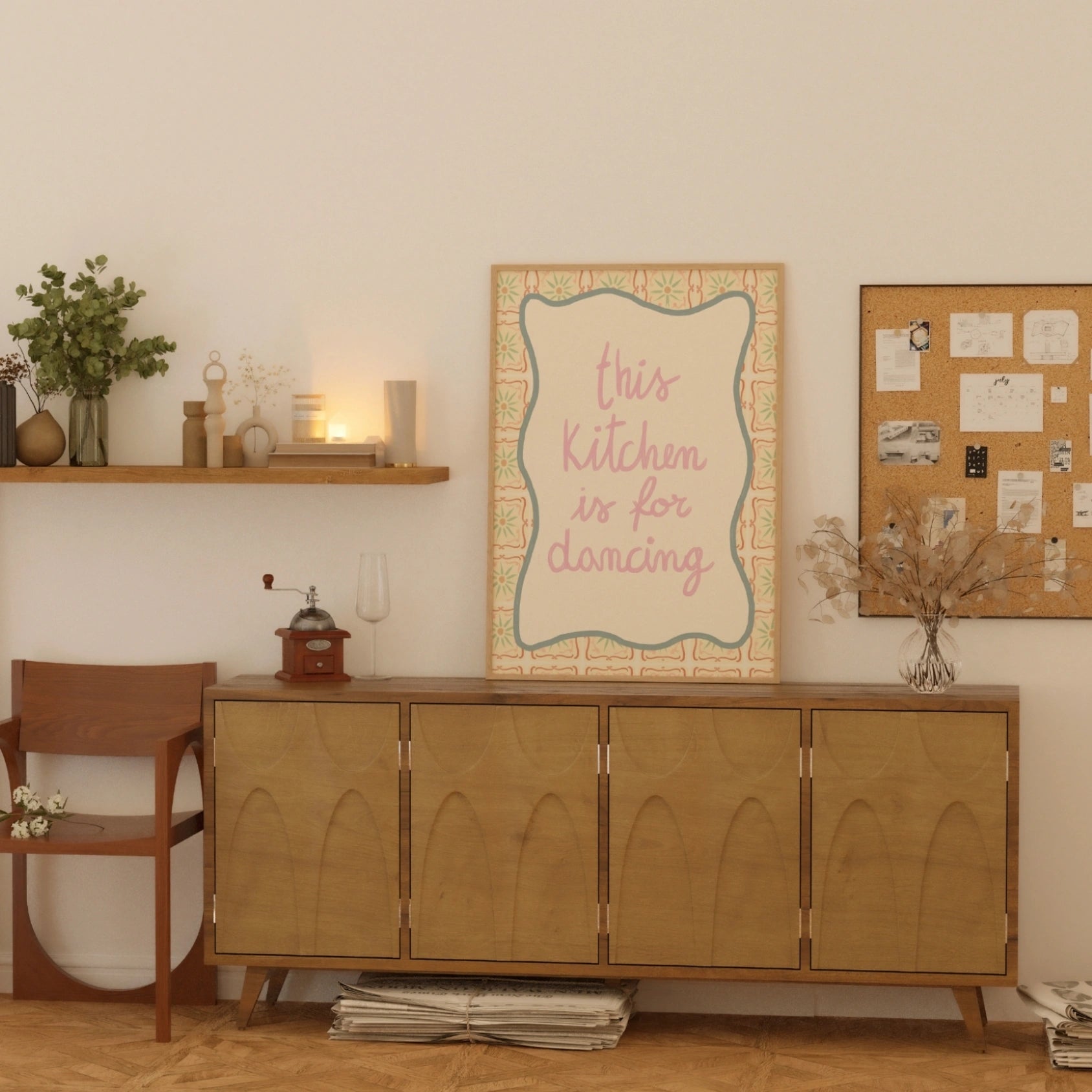 This Kitchen Is for Dancing Wall Art