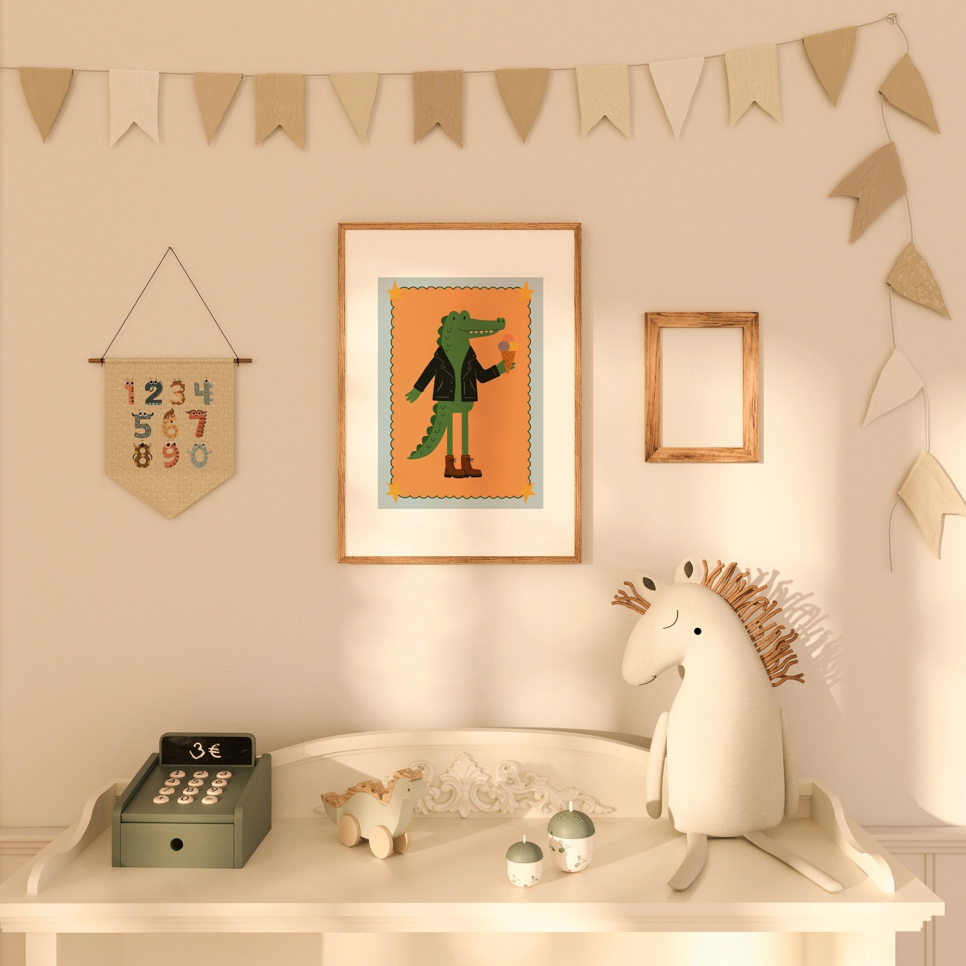 Cool Crocodile Nursery Print