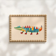 Roller Skating Crocodile – Nursery & kids wall art