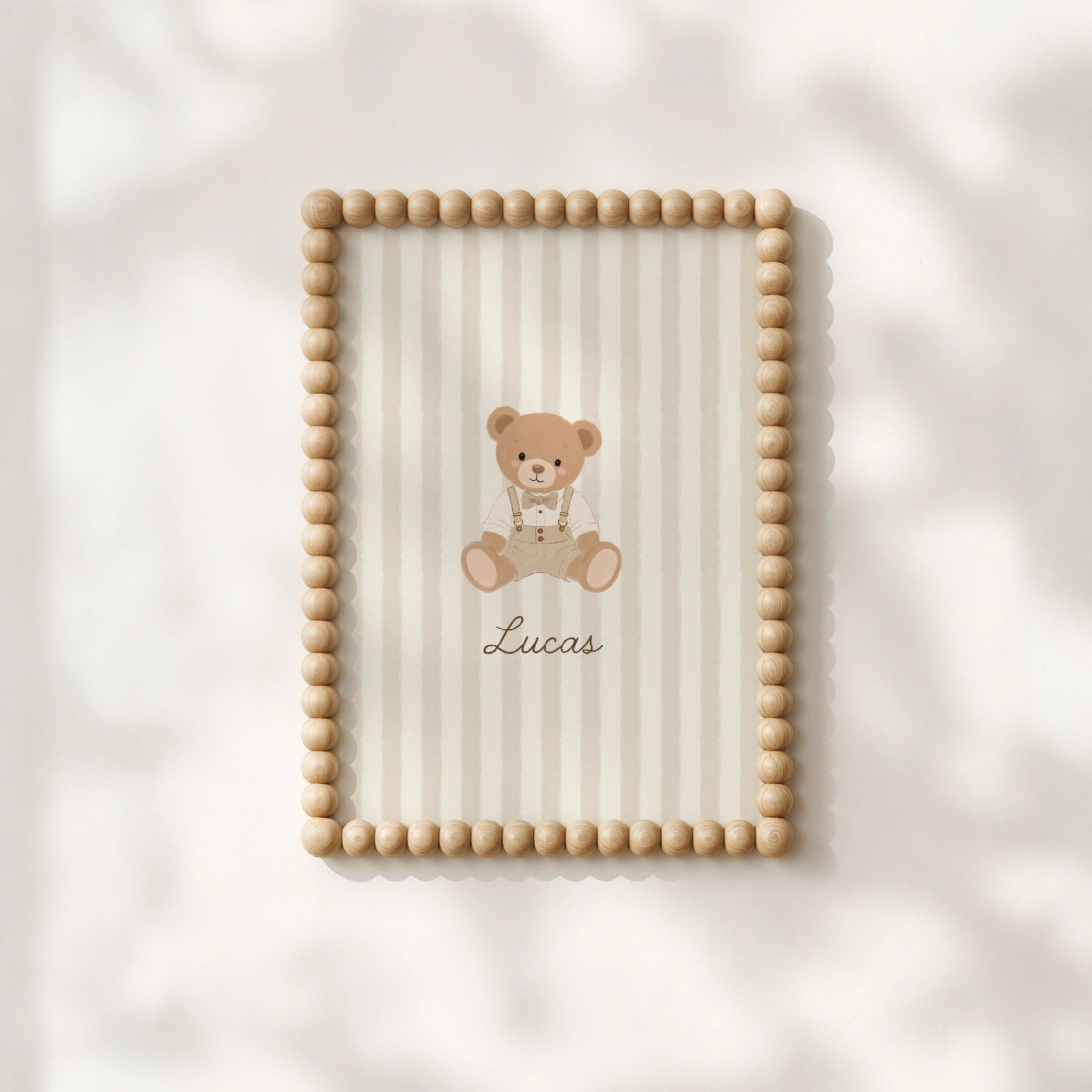 Personalized Nursery Name with Bear – Personalized wall art