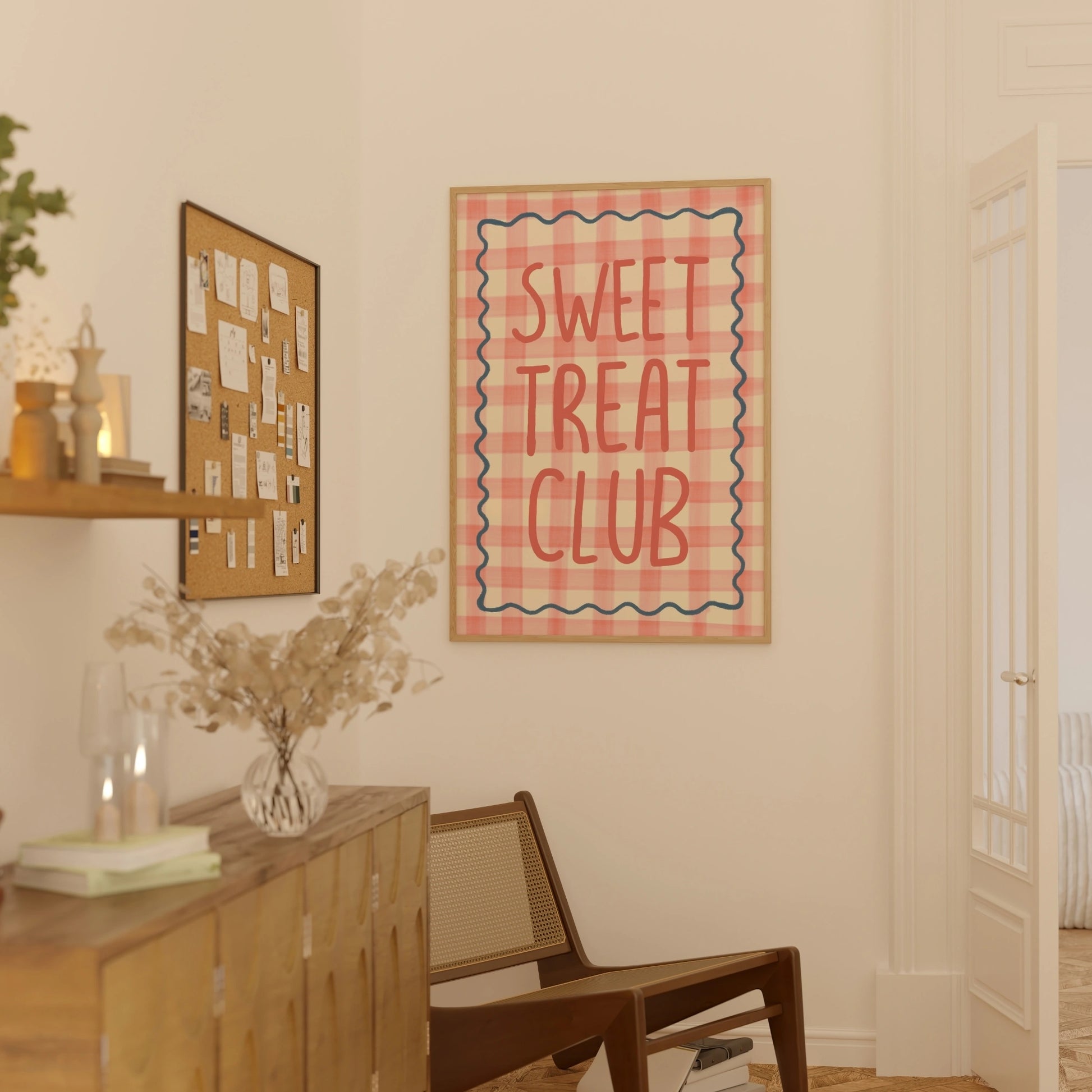 Decorazione murale per la tavola da pranzo italiana – Stampa di pasta, vino e cucina