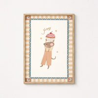 Arte murale Topolino cupcake per cameretta