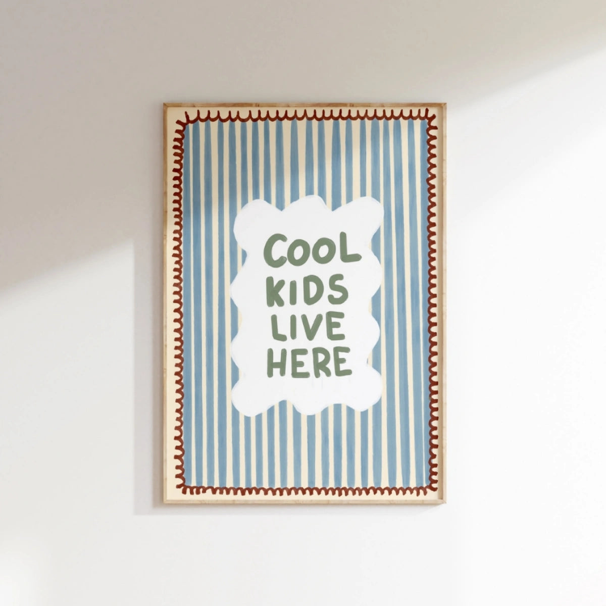 Cool Kids Live Here, Colorful Kids Decor