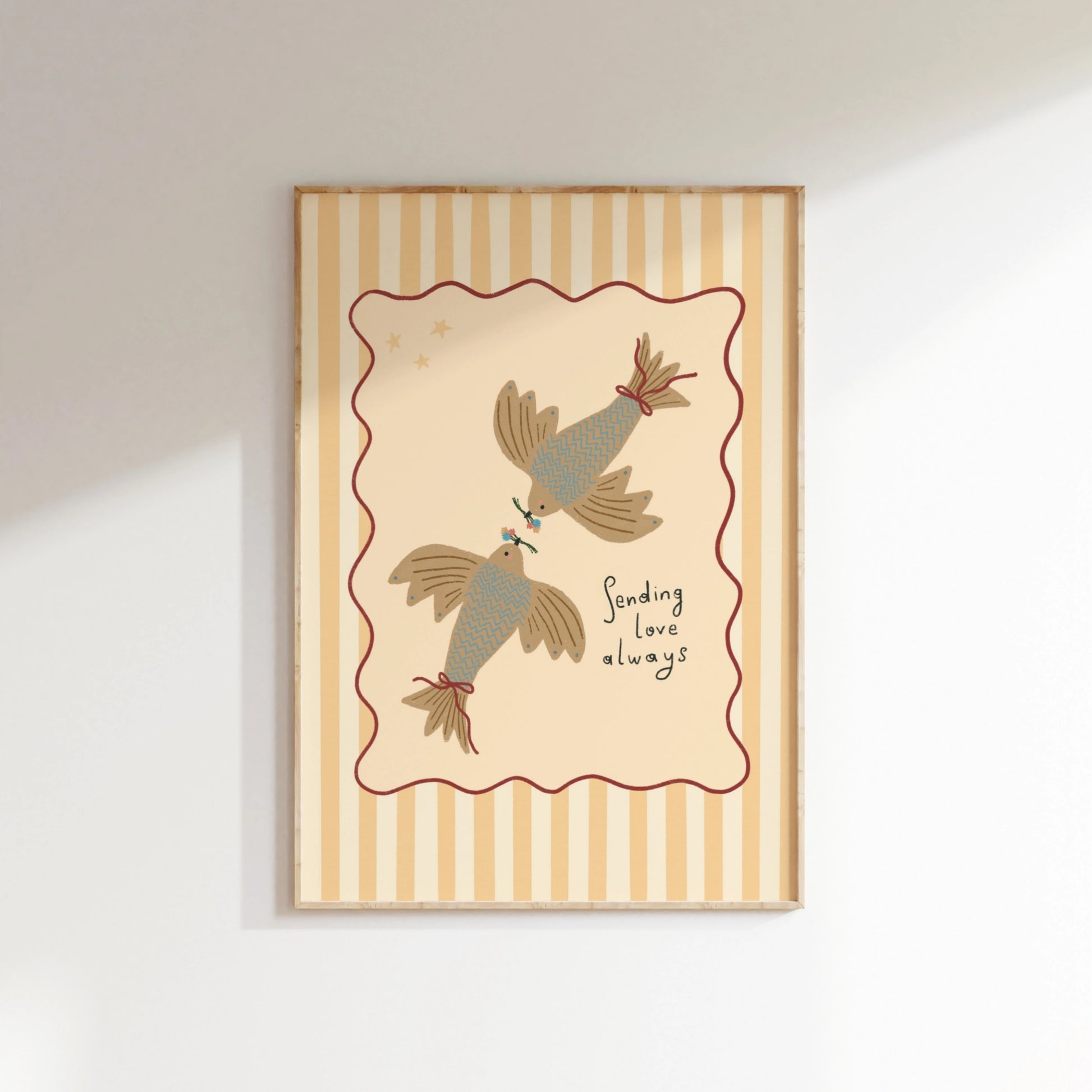 Lámina de pájaros para habitación infantil, decoración vintage para habitación infantil