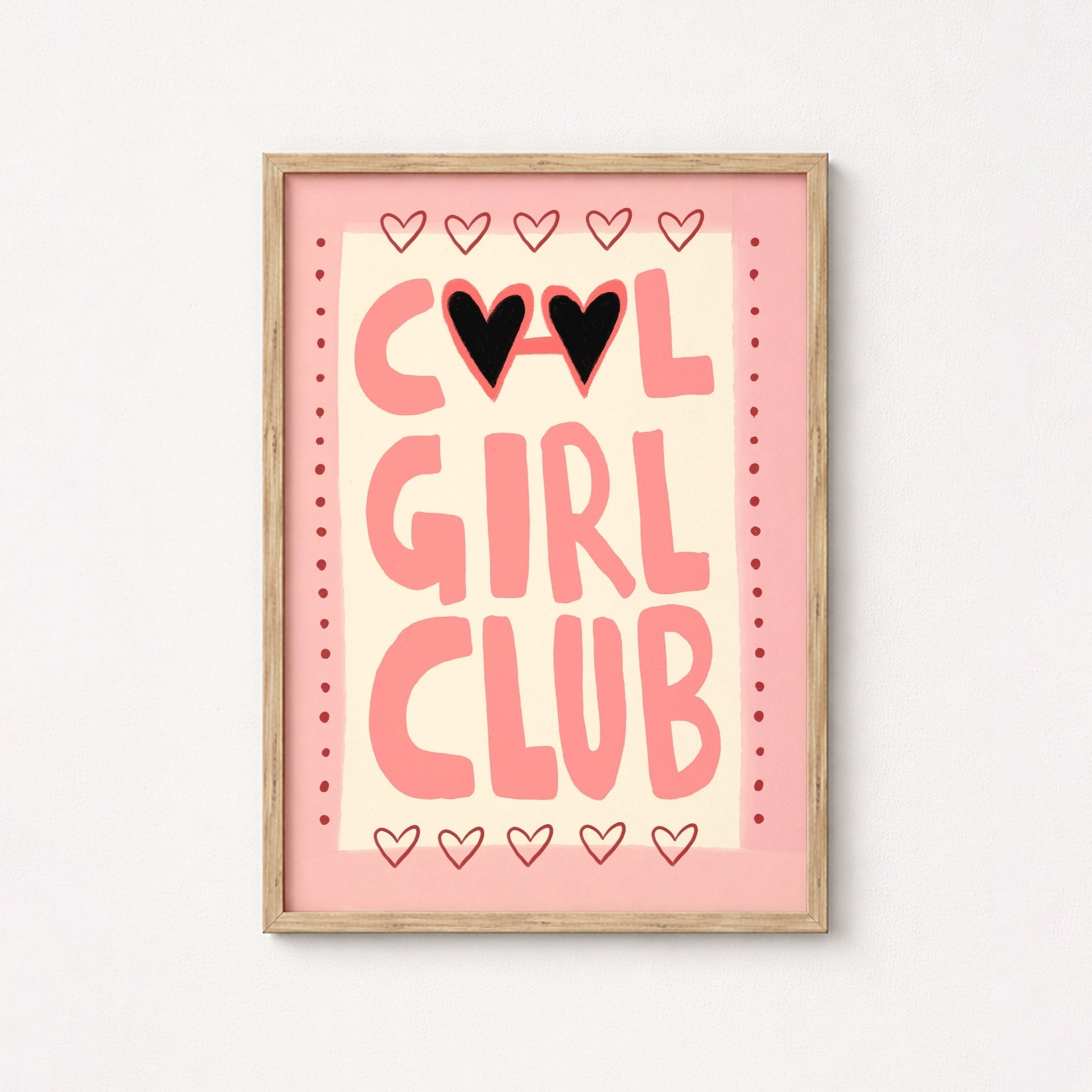 Stampa per la cameretta dei bambini Cool Girl Club
