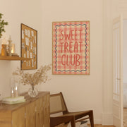 Cute Pink Gingham – Kitchen Wall Art