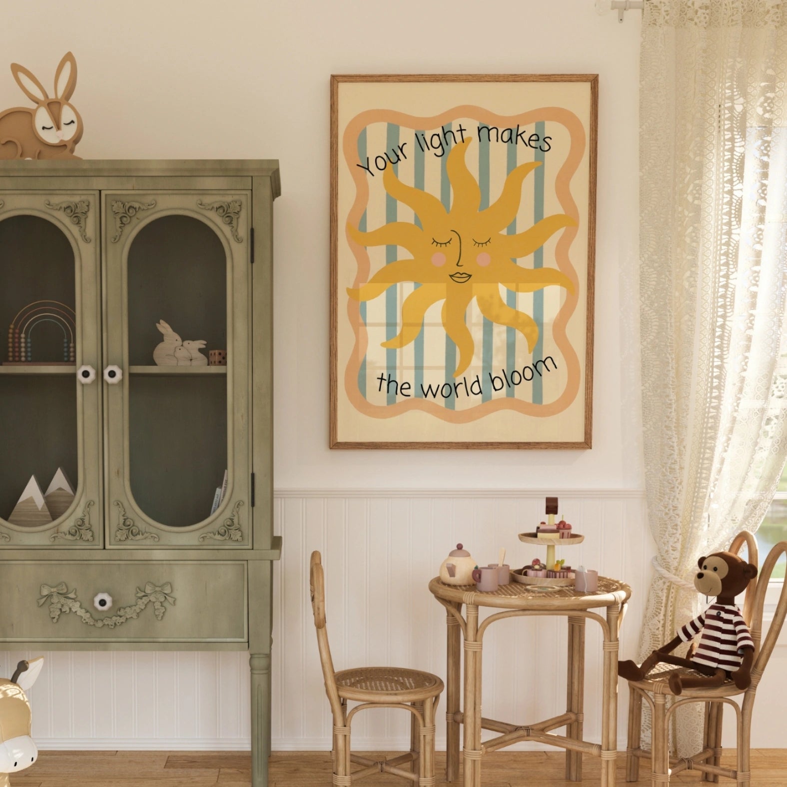 Warm Yellow Baby Room Decor