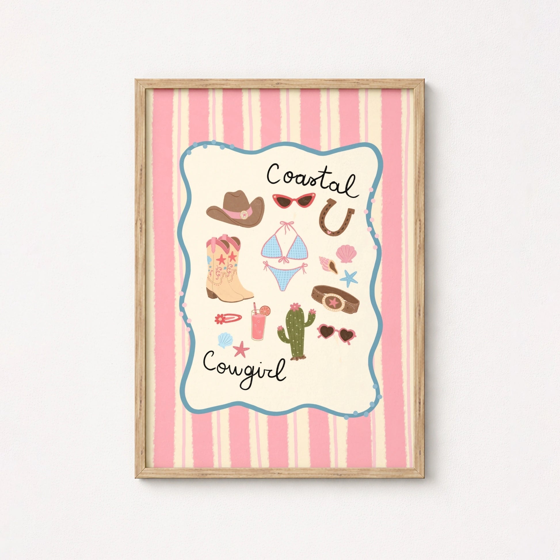 Coastal Cowgirl Wall Art