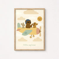Little Explorer Nursery Print
